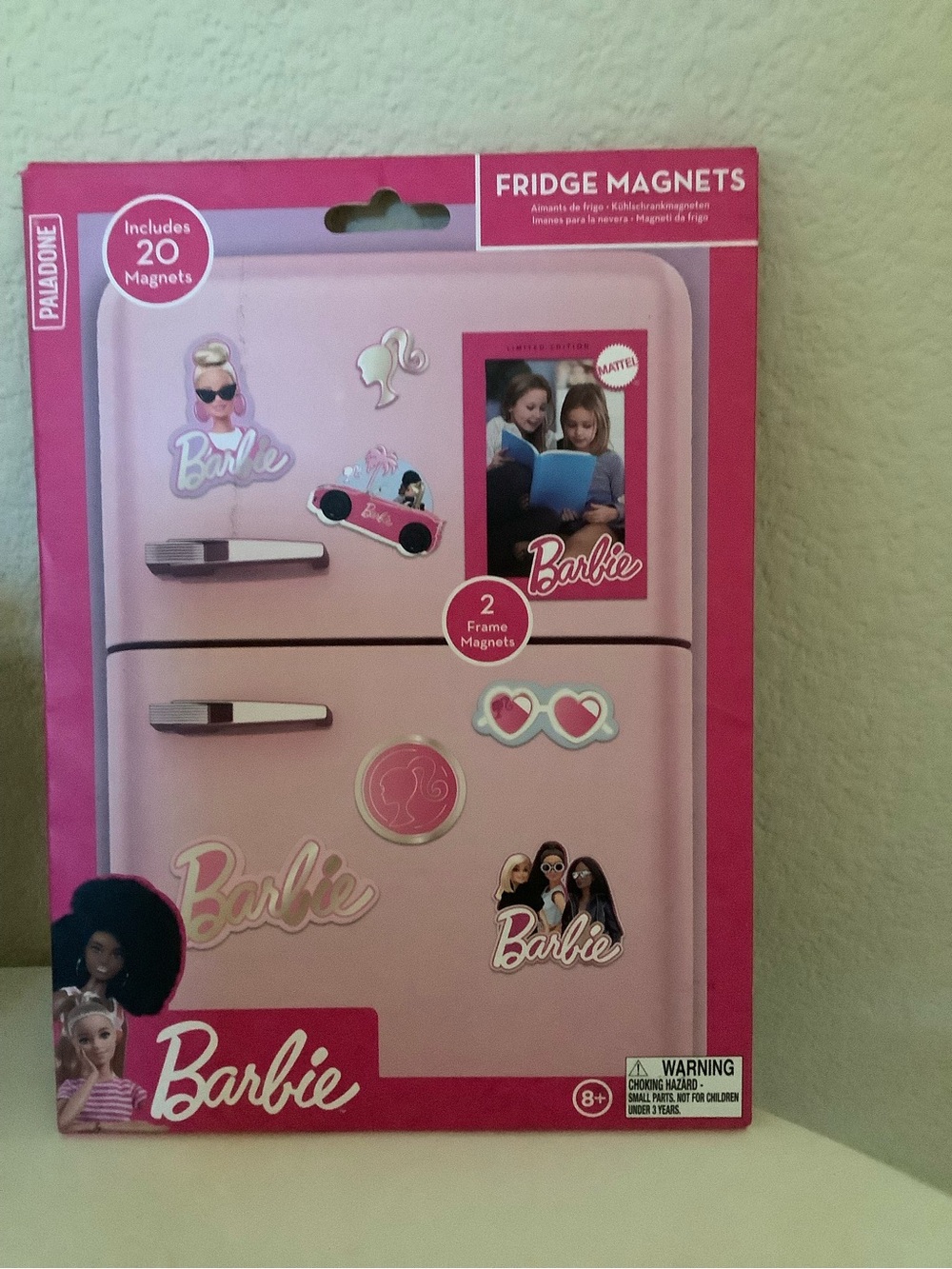 Barbie Bubblegum Pink Magnet Set with Multi-Design Accents
